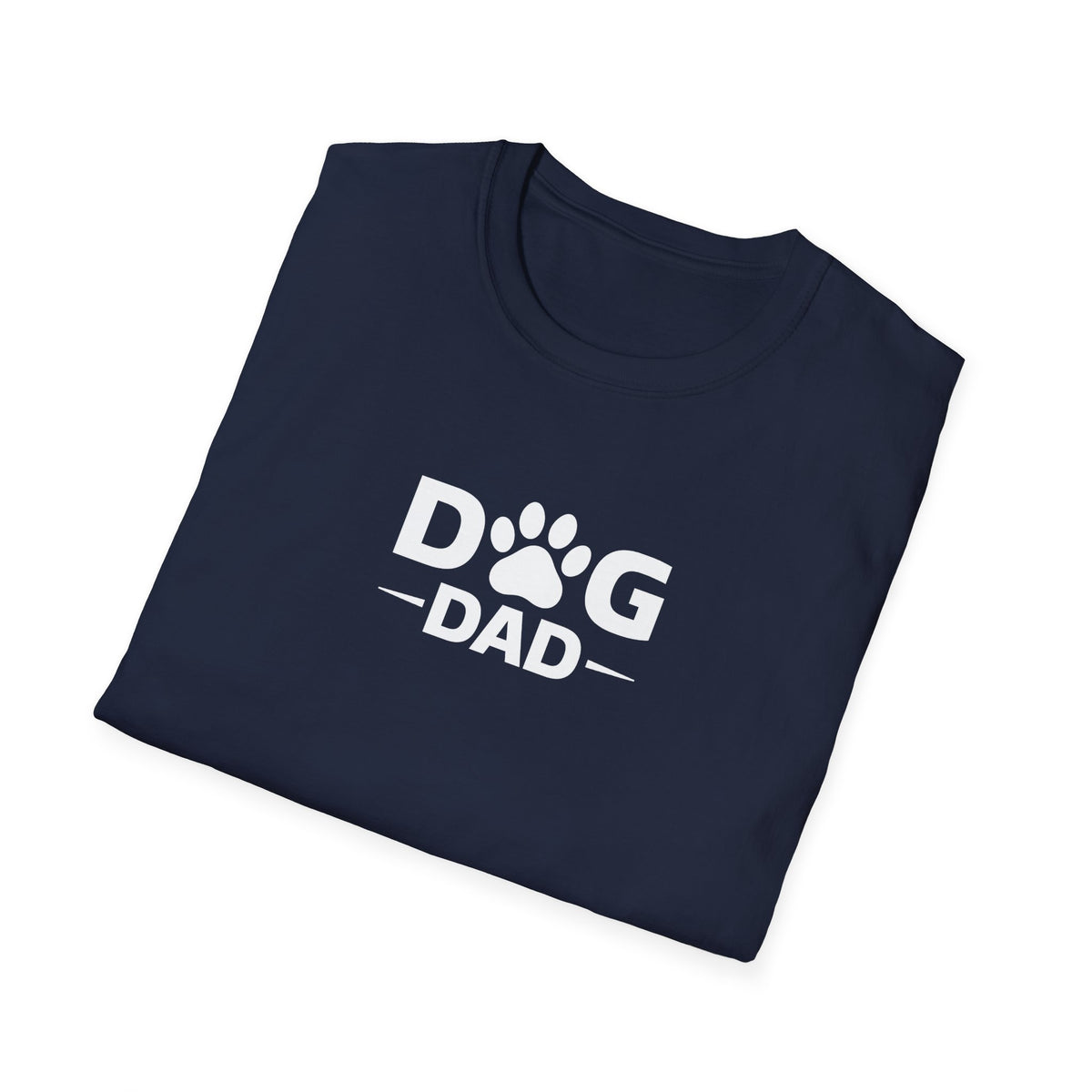 Dog Dad T-Shirt — Paw Print Graphic Tee for Pet Owners