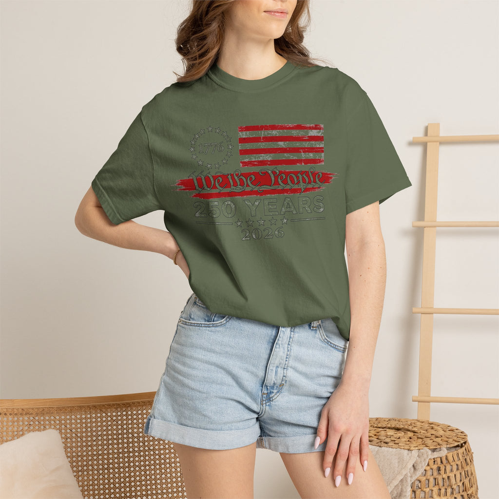 We The People 250 Years Shirt, 1776-2026 Semiquincentennial Tee, Patriotic Anniversary Shirt, July 4th Gift