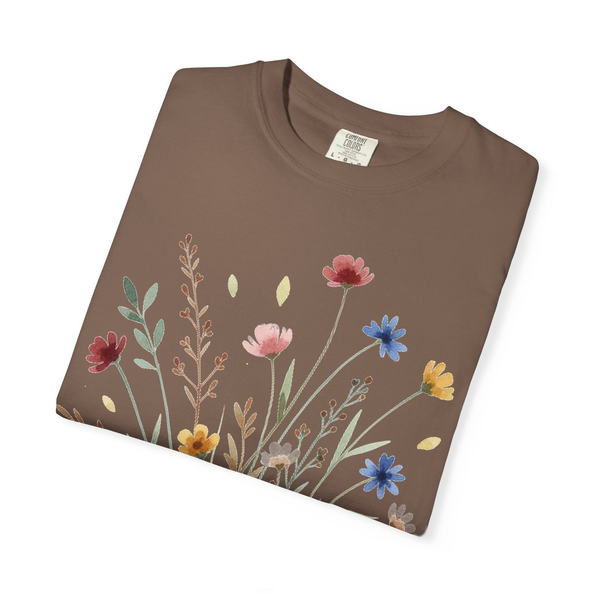 Watercolor Wildflower Bouquet Shirt, Painted Meadow Flowers Tee, Cottagecore Botanical Shirt, Garden Lover Gift