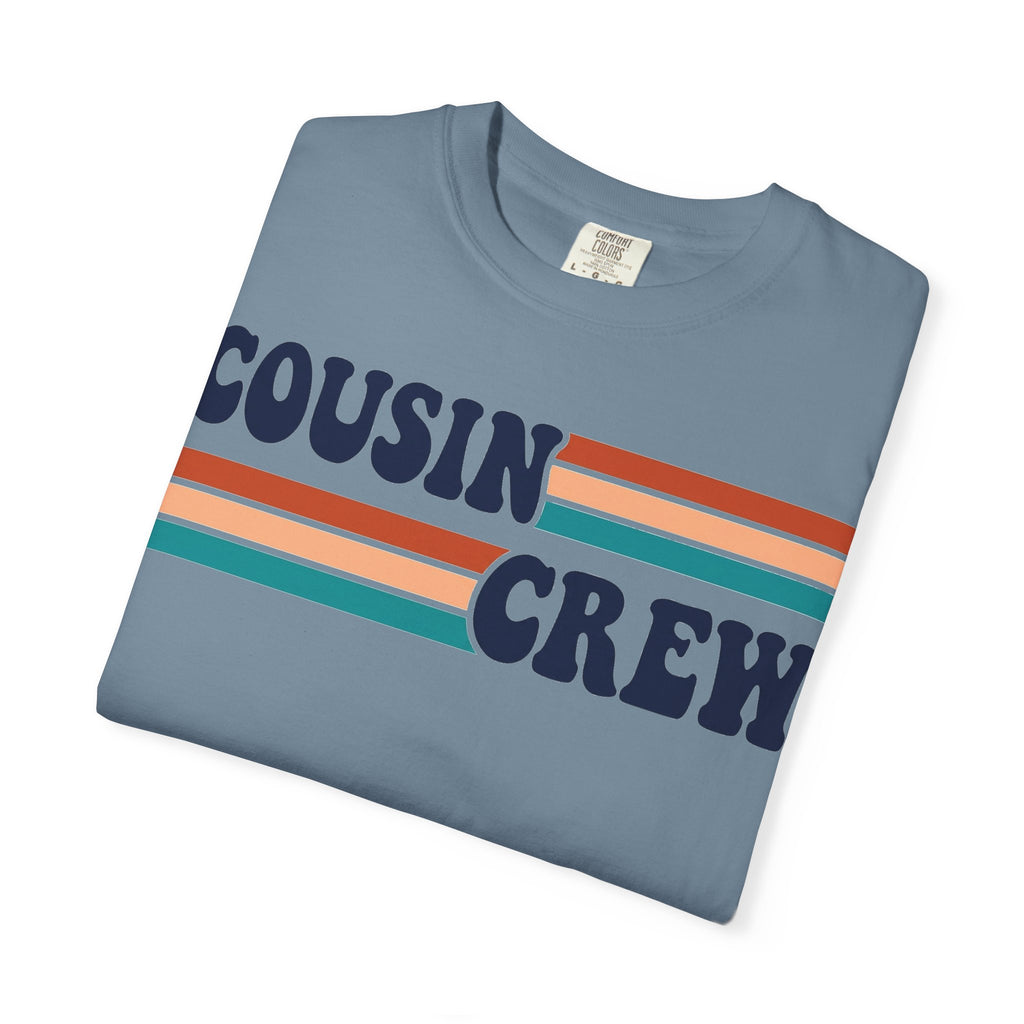 Cousin Crew Retro Stripe Shirt, Vintage Matching Family Tee, Cousin Reunion Shirt, Family Gift