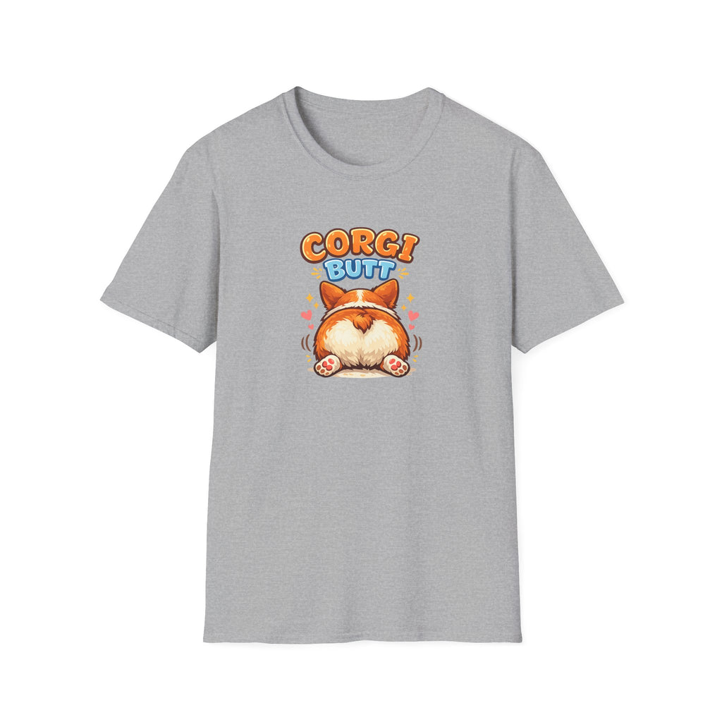 Corgi Butt T-Shirt — Cute Corgi Rear Graphic Tee for Dog Lovers