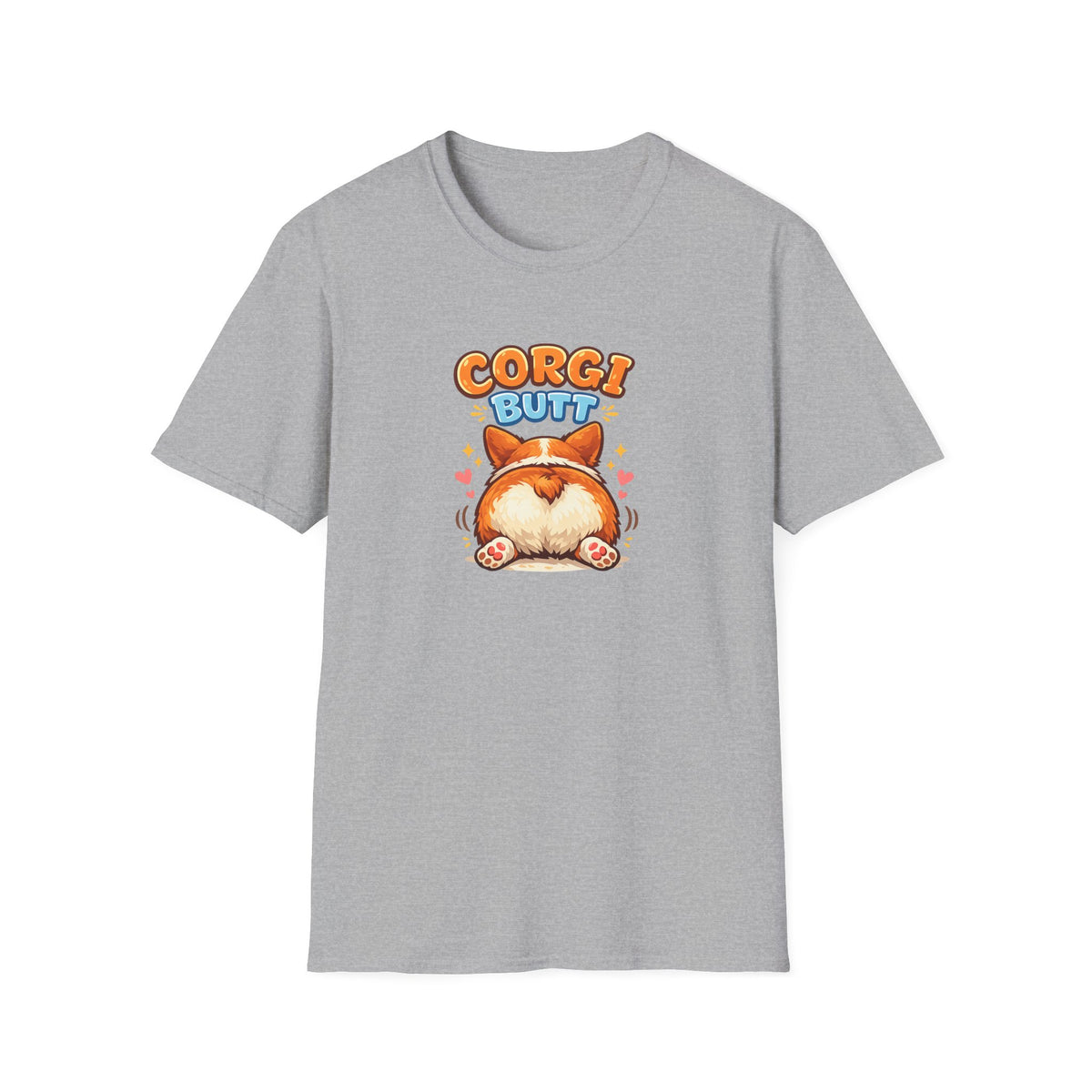 Corgi Butt T-Shirt — Cute Corgi Rear Graphic Tee for Dog Lovers