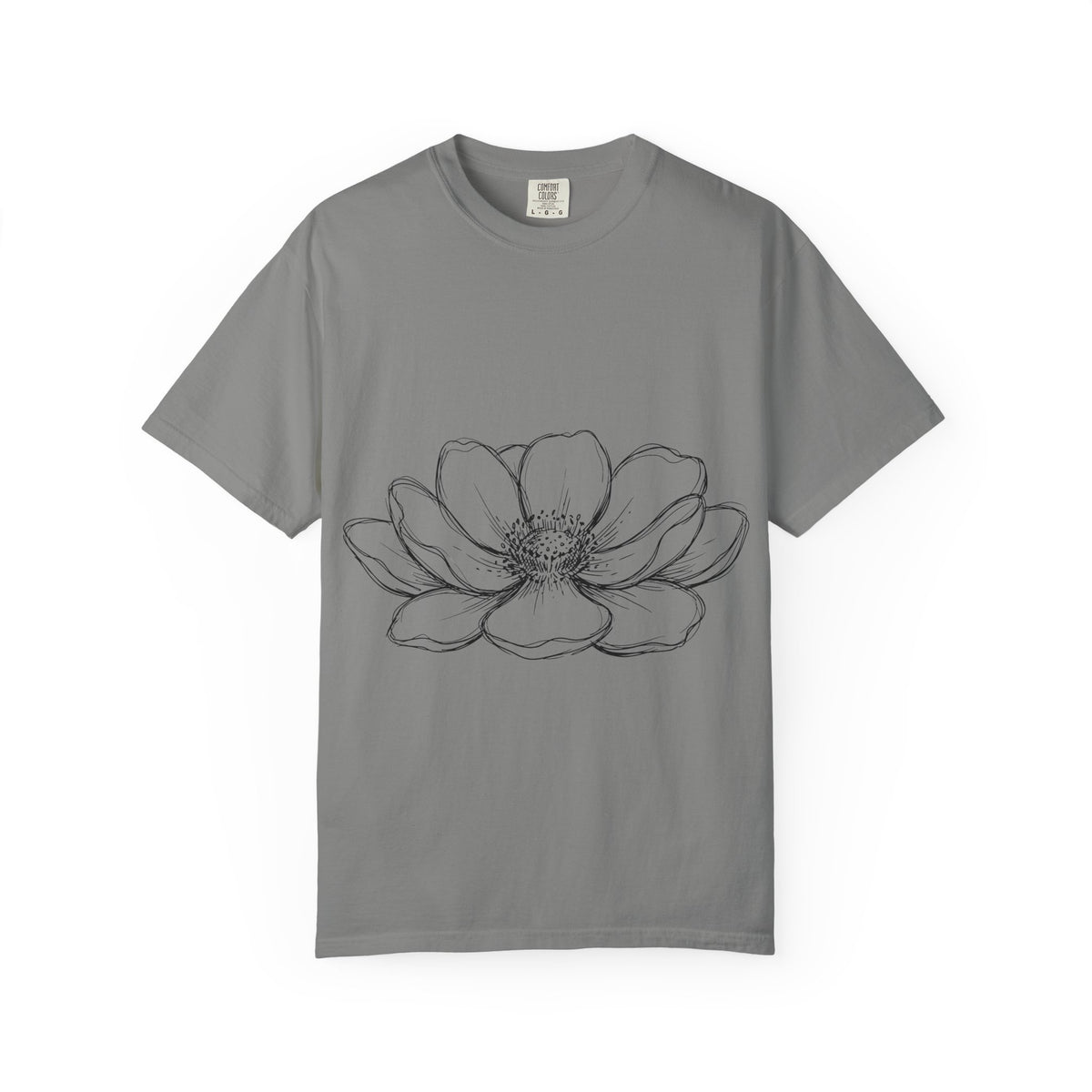 Anemone Flower Line Art Shirt, Minimal Botanical Drawing Tee, Single Bloom Shirt, Plant Lover Gift