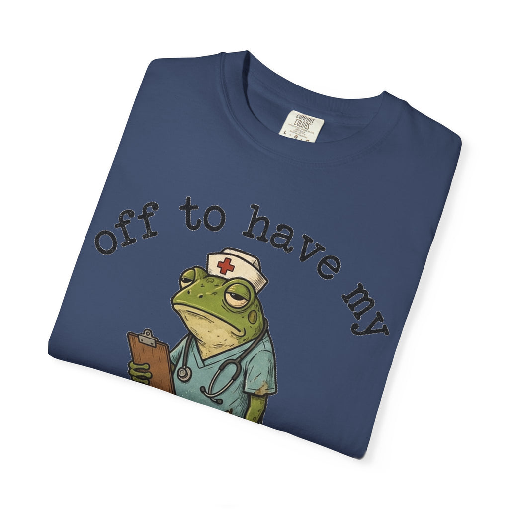 Off To Have My Flabbers Gasted Shirt, Funny Nurse Frog Tee, Sarcastic Scrubs Shirt, RN Gift