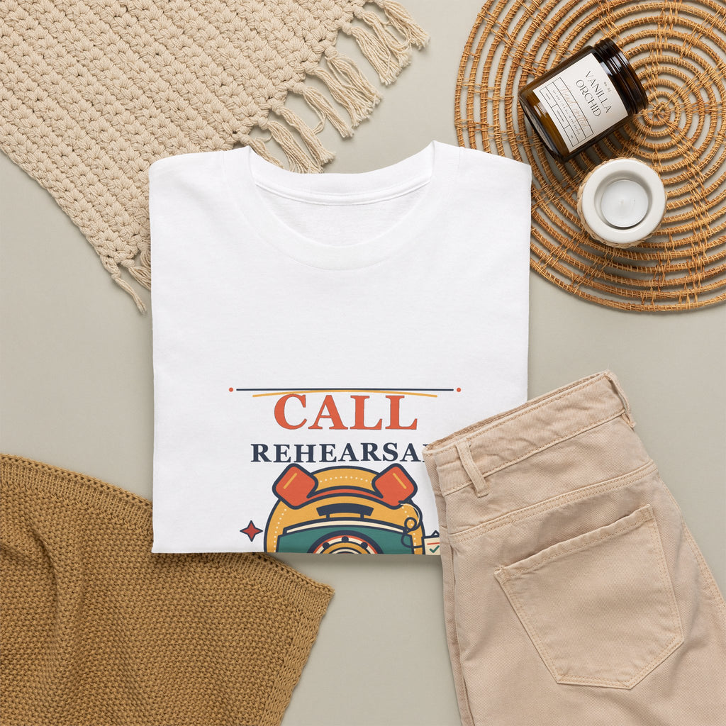Call Rehearsal Club Tee — Funny Retro Rotary Phone Shirt