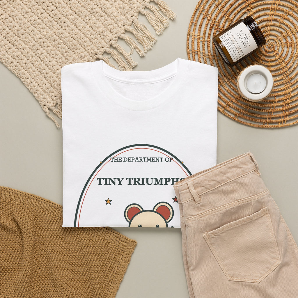 Department of Tiny Triumphs Tee — One Small Win at a Time