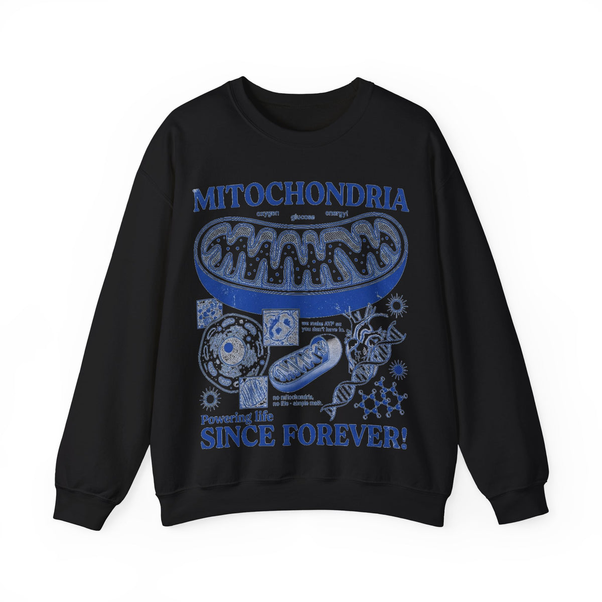 Mitochondria Powering Life Since Forever Sweatshirt, Retro Science Diagram Sweatshirt, Biology Teacher Gift, Science Nerd Sweatshirt, Cell B