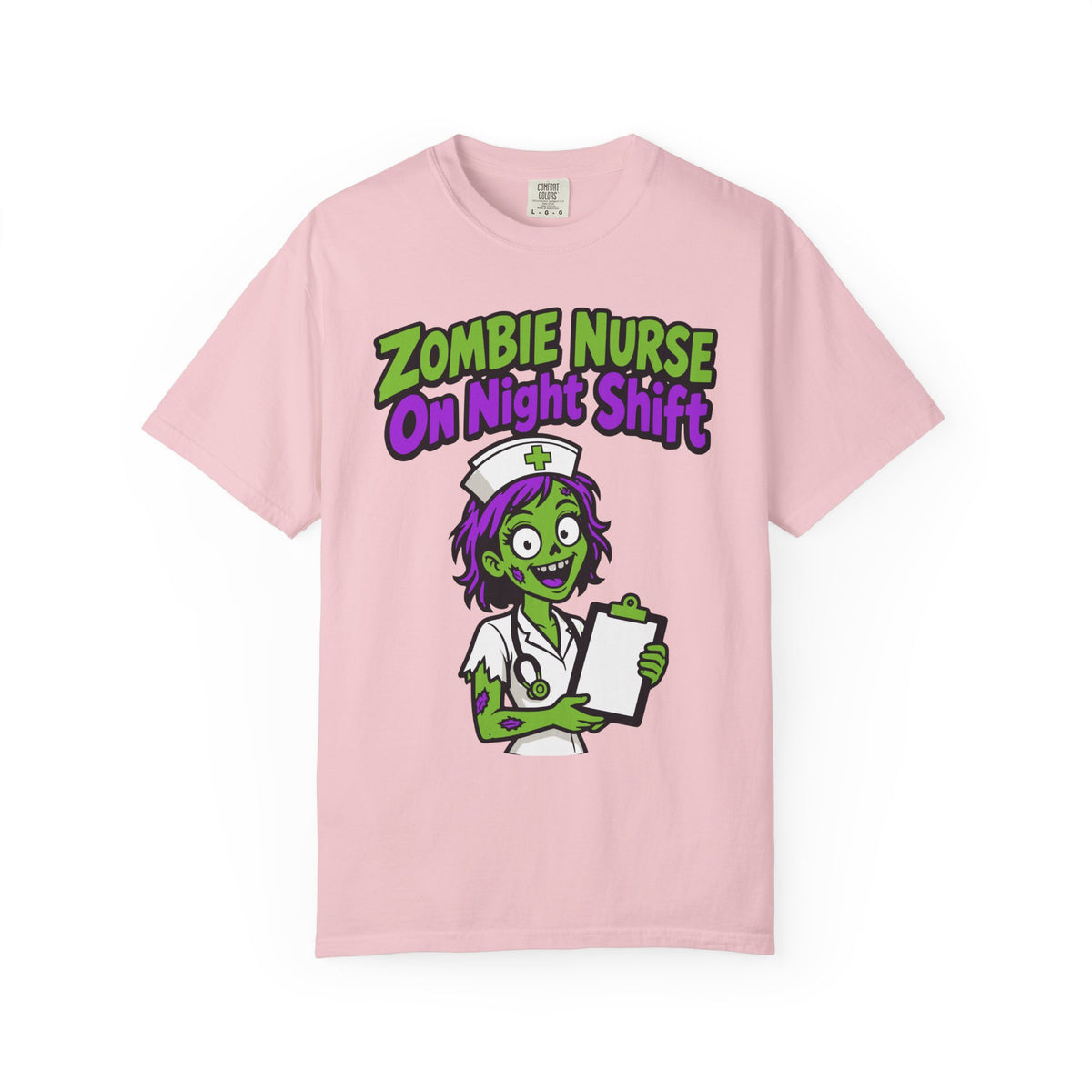 Zombie Nurse On Night Shift Halloween Shirt, Funny Nurse Zombie Tee