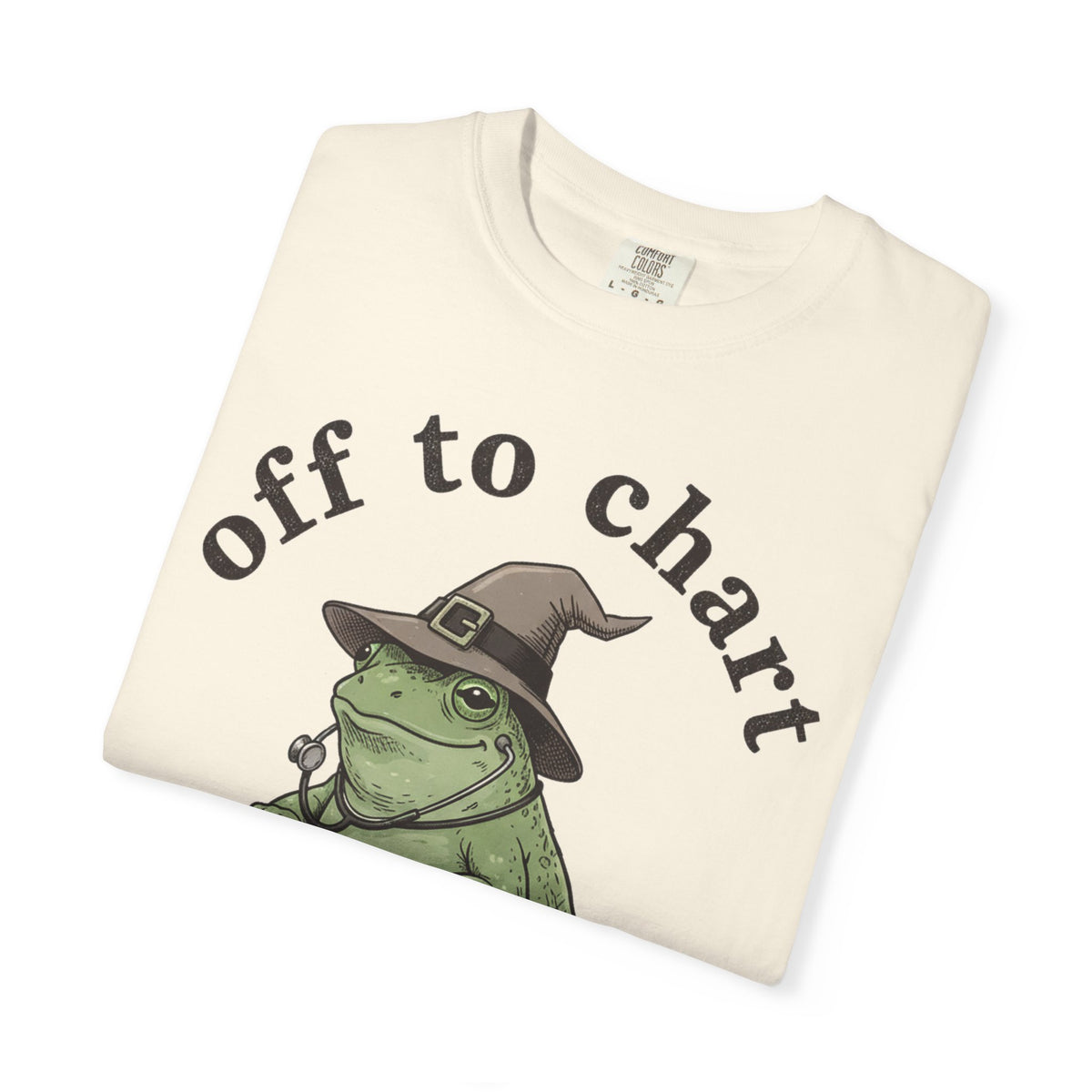 Off To Chart Shirt, Witch Hat Frog Nurse Scooter Tee, Funny Charting RN Shirt, Nurse Gift