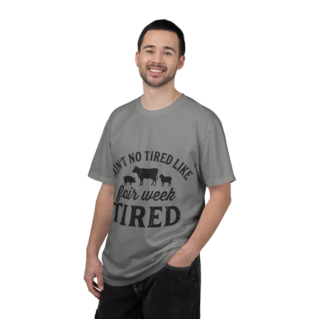 Ain't No Tired Like Fair Week Tired Shirt, Funny Livestock Show Tee, County Fair Mom Shirt, 4H Gift
