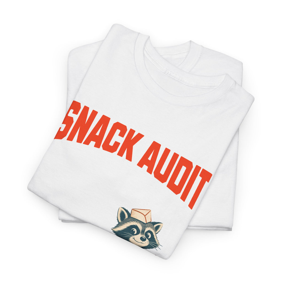 Snack Audit Raccoon T-Shirt | Every Crumb Counts Graphic Tee