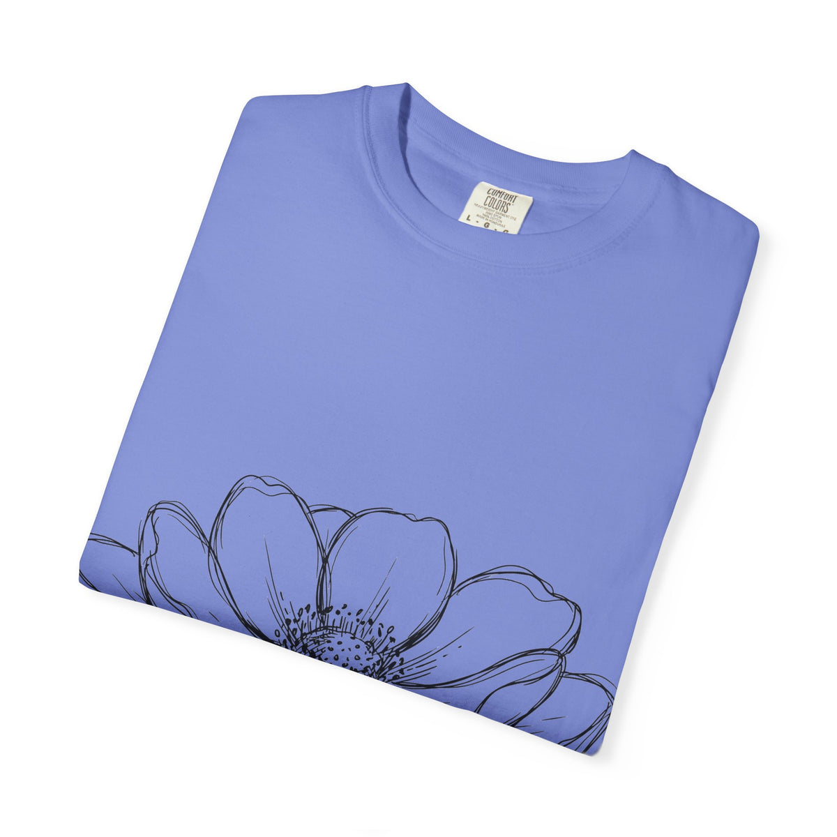 Anemone Flower Line Art Shirt, Minimal Botanical Drawing Tee, Single Bloom Shirt, Plant Lover Gift