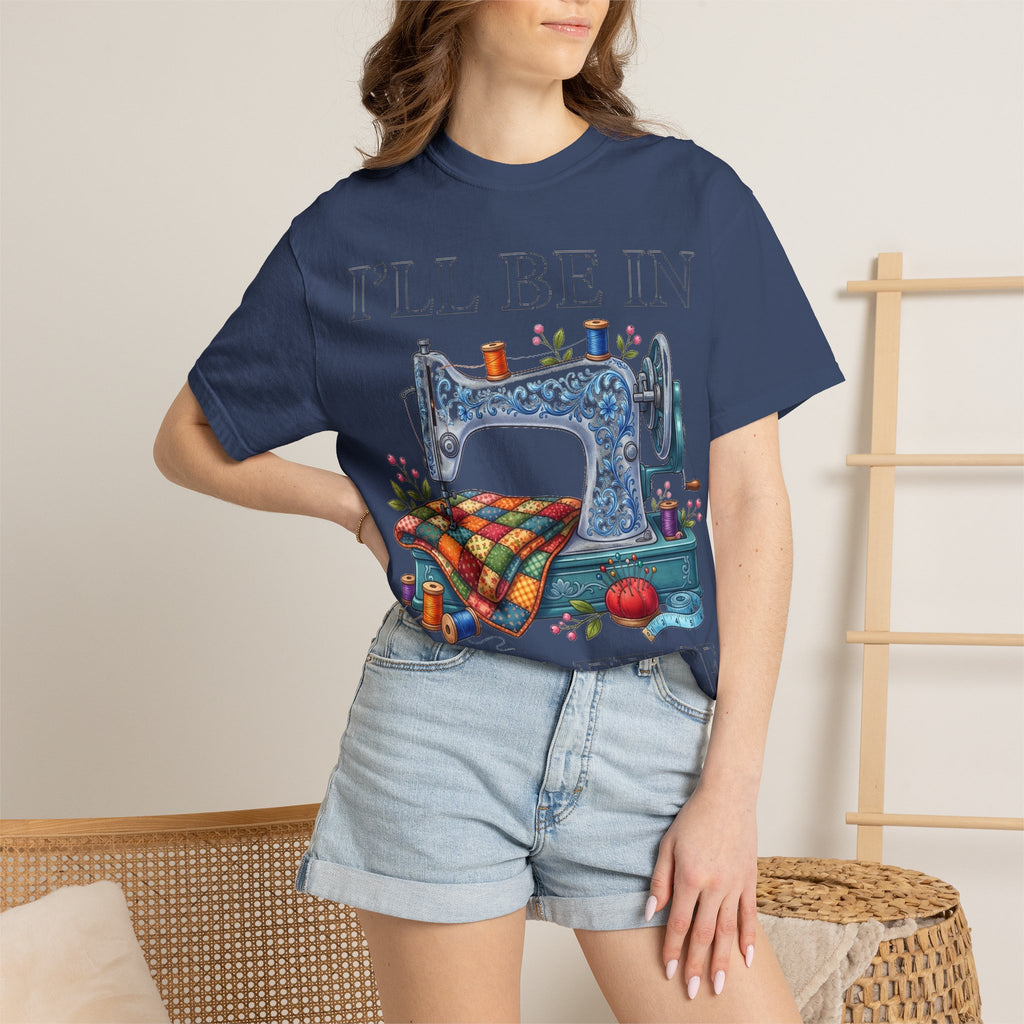 I'll Be In My Office Sewing Shirt, Vintage Sewing Machine Quilter Tee, Funny Seamstress Shirt, Quilter Gift