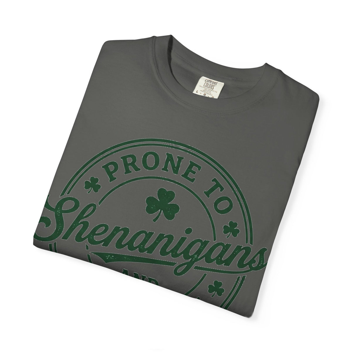 Prone To Shenanigans And Malarkey Shirt, St Patricks Day Badge Tee, Funny Irish Shirt, Paddys Day Gift