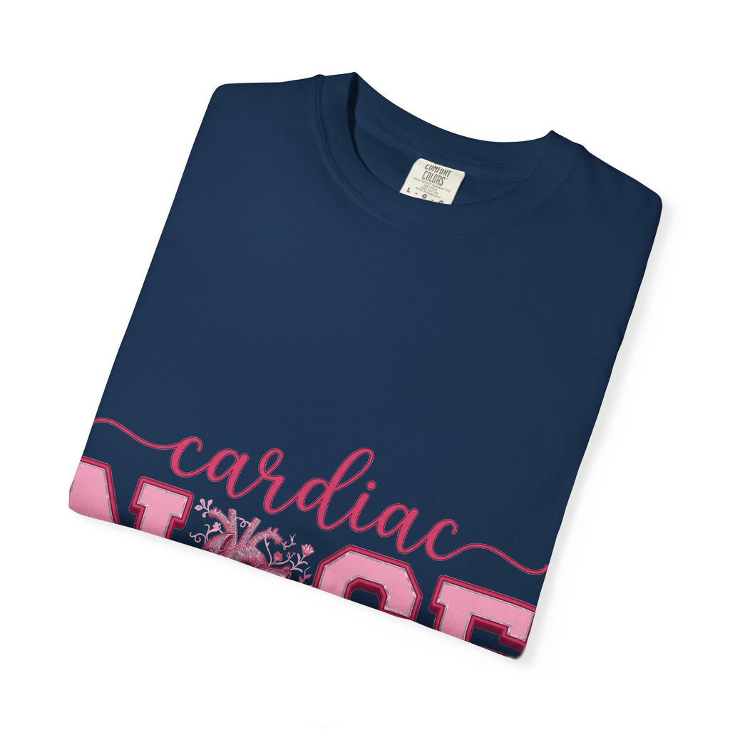 Cardiac Nurse Anatomical Heart Shirt, Pink Varsity Cardiology Tee, Cardiac RN Shirt, Nurse Gift