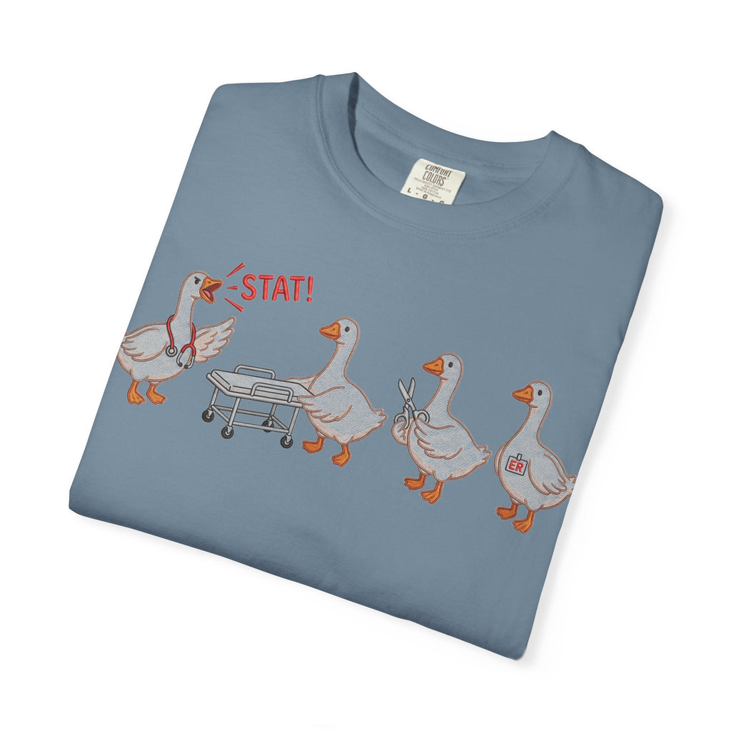 Nurse Goose Squad Stat Shirt, Funny ER Geese Tee, Night Shift Nurse Shirt, RN Team Gift
