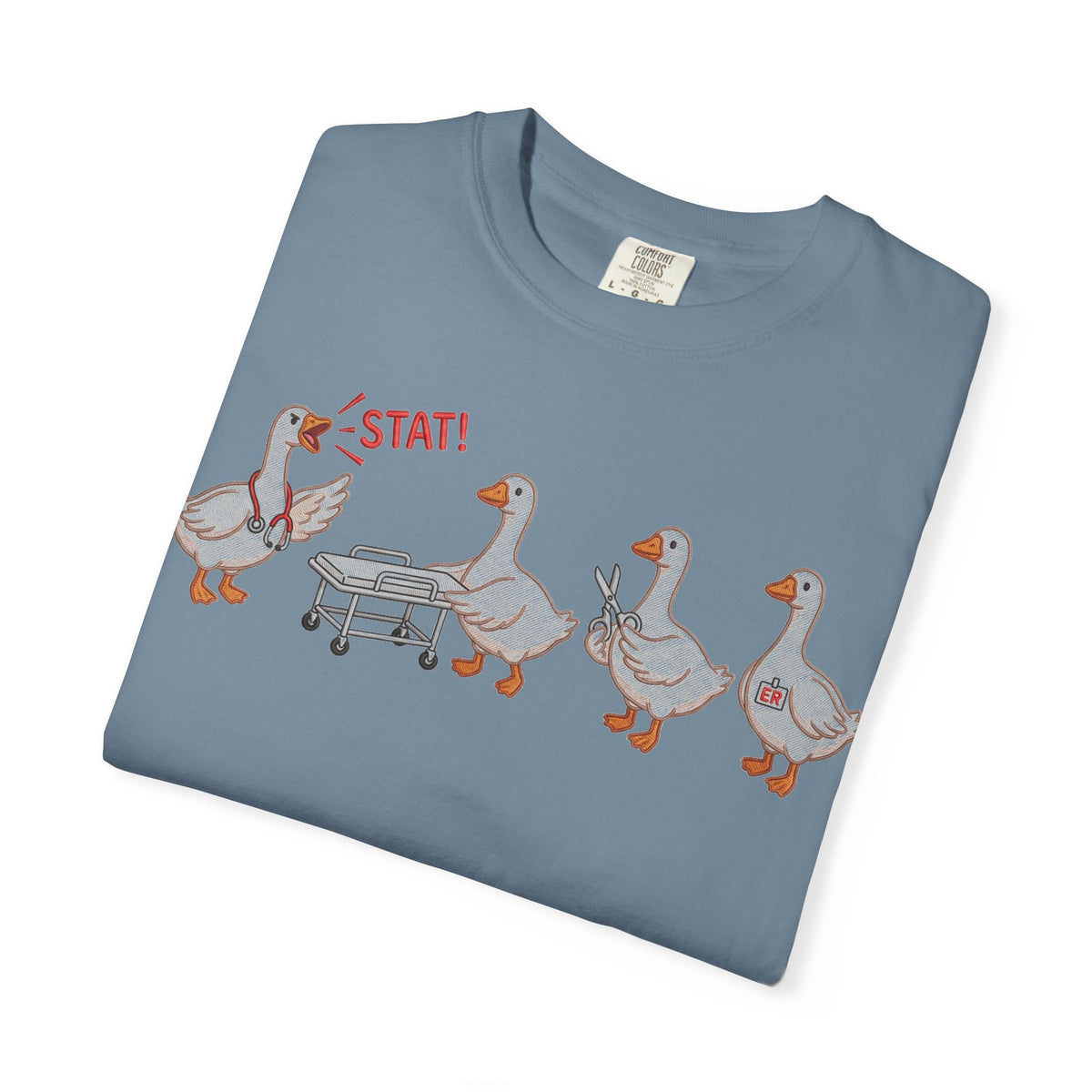 Nurse Goose Squad Stat Shirt, Funny ER Geese Tee, Night Shift Nurse Shirt, RN Team Gift