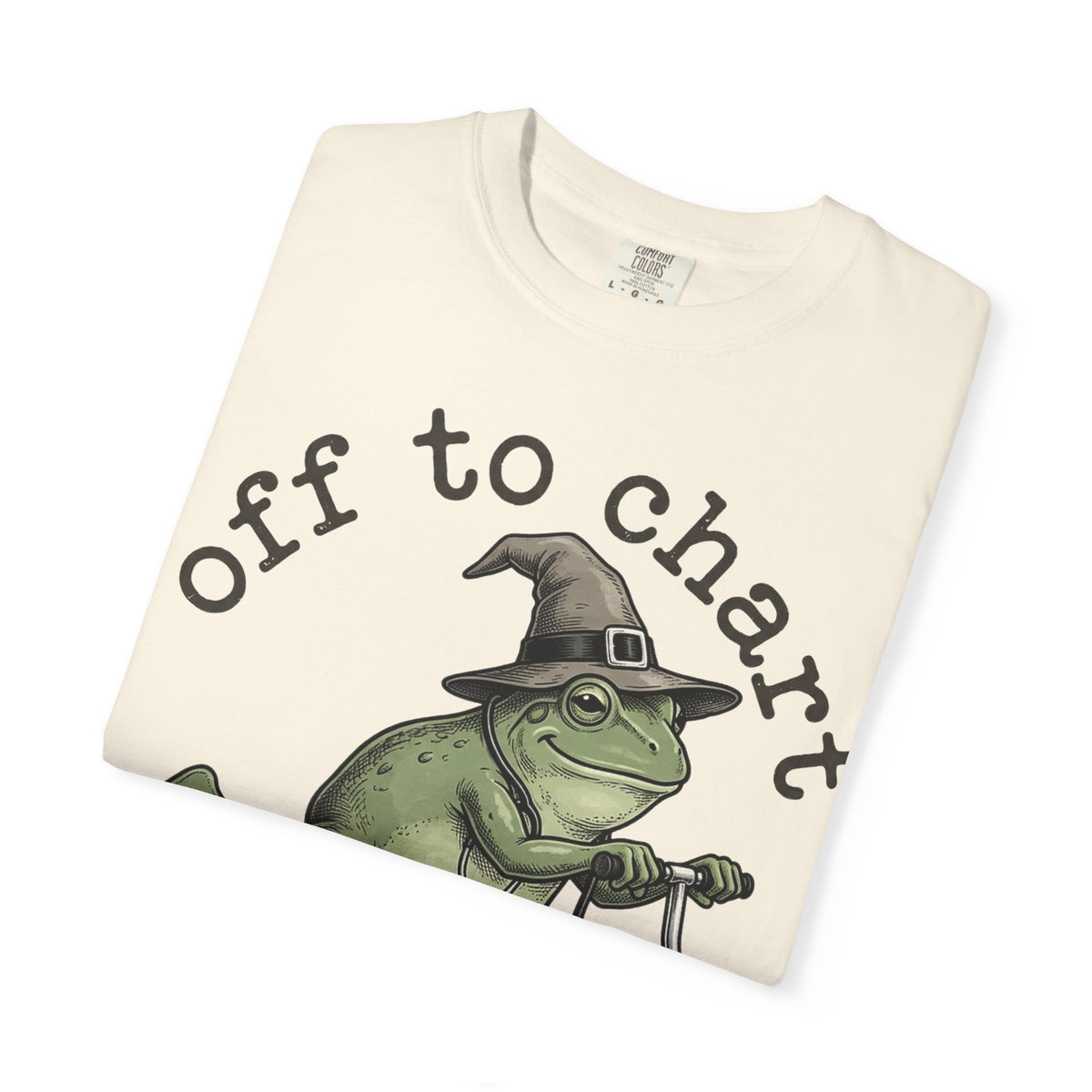 Off To Chart Etched Frog Shirt, Vintage Nurse Frog Scooter Tee, Charting Humor Shirt, RN Gift