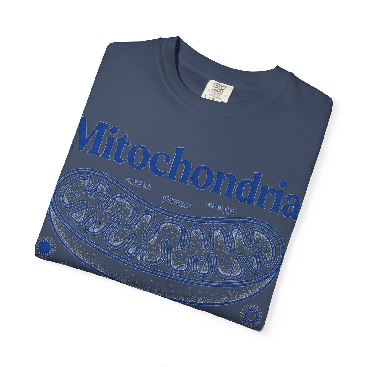 Mitochondria Powering Life Since Forever Tall Shirt, Retro Biology Poster Tee, Science Teacher Shirt, Nerd Gift