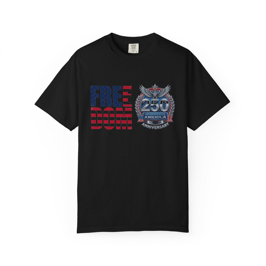 Freedom 250 Stacked Shirt, America Semiquincentennial Crest Tee, Patriotic 1776-2026 Shirt, July 4th Gift