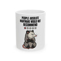 People Absolute Nightmare Would Not Recommend Mug, Funny Introvert Gift for Friend, Homebody Christmas Gift, Coffee Mug 11oz 15oz