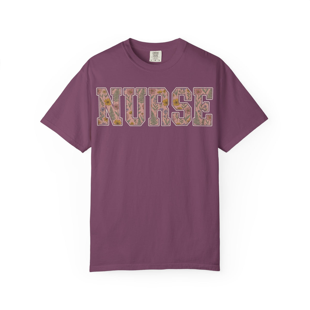 Nurse Floral Varsity Shirt, Wildflower Applique Nurse Tee, Pretty RN Shirt, Nurse Week Gift