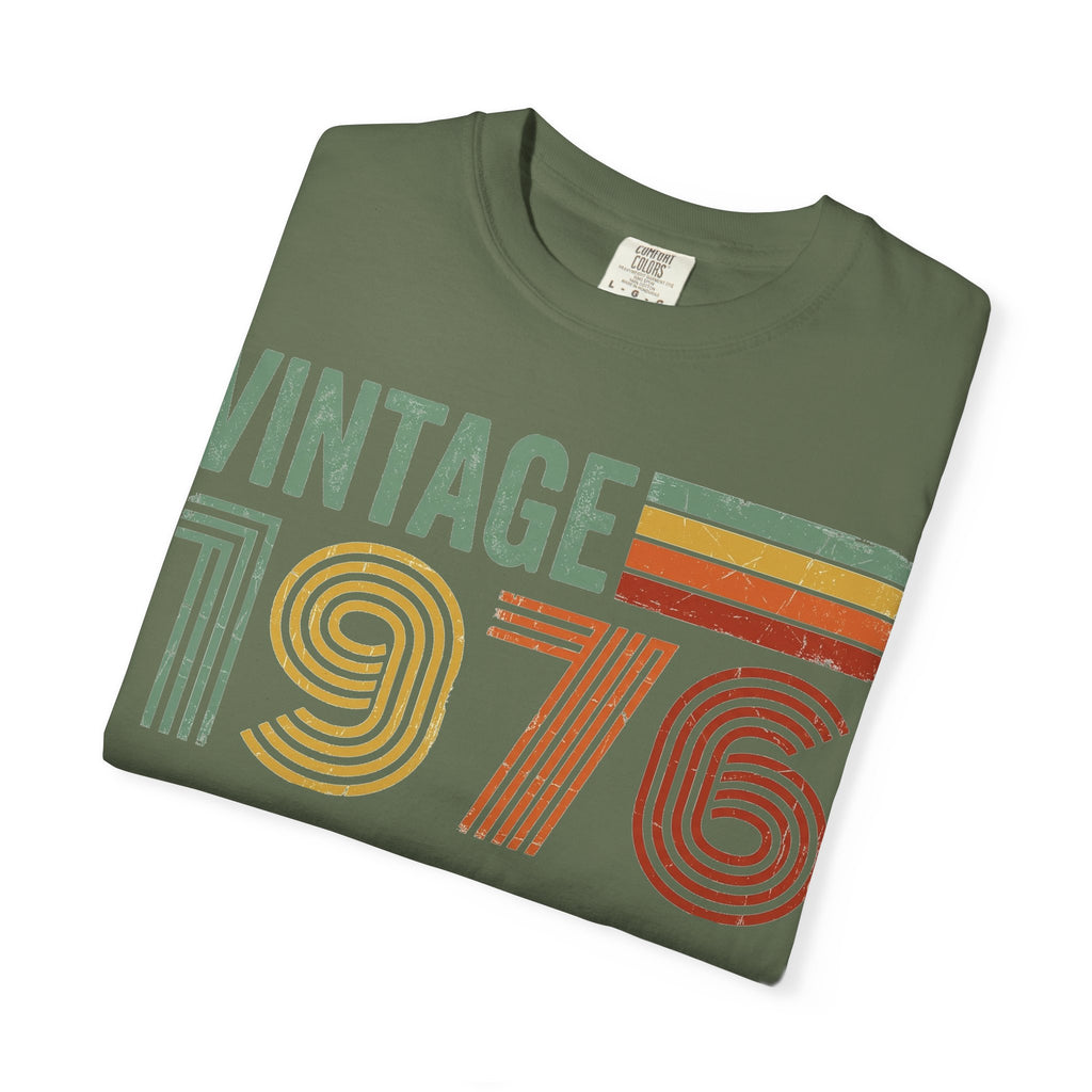 Vintage 1976 Shirt, Retro Stripe 50th Birthday Tee, Born In 1976 Shirt, Birthday Gift