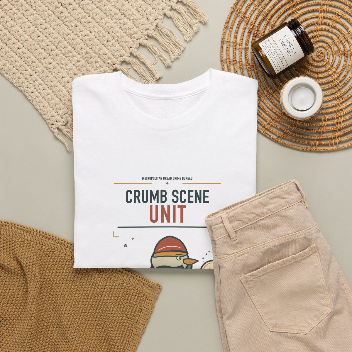 Crumb Scene Unit Pigeon Detective Funny T-Shirt