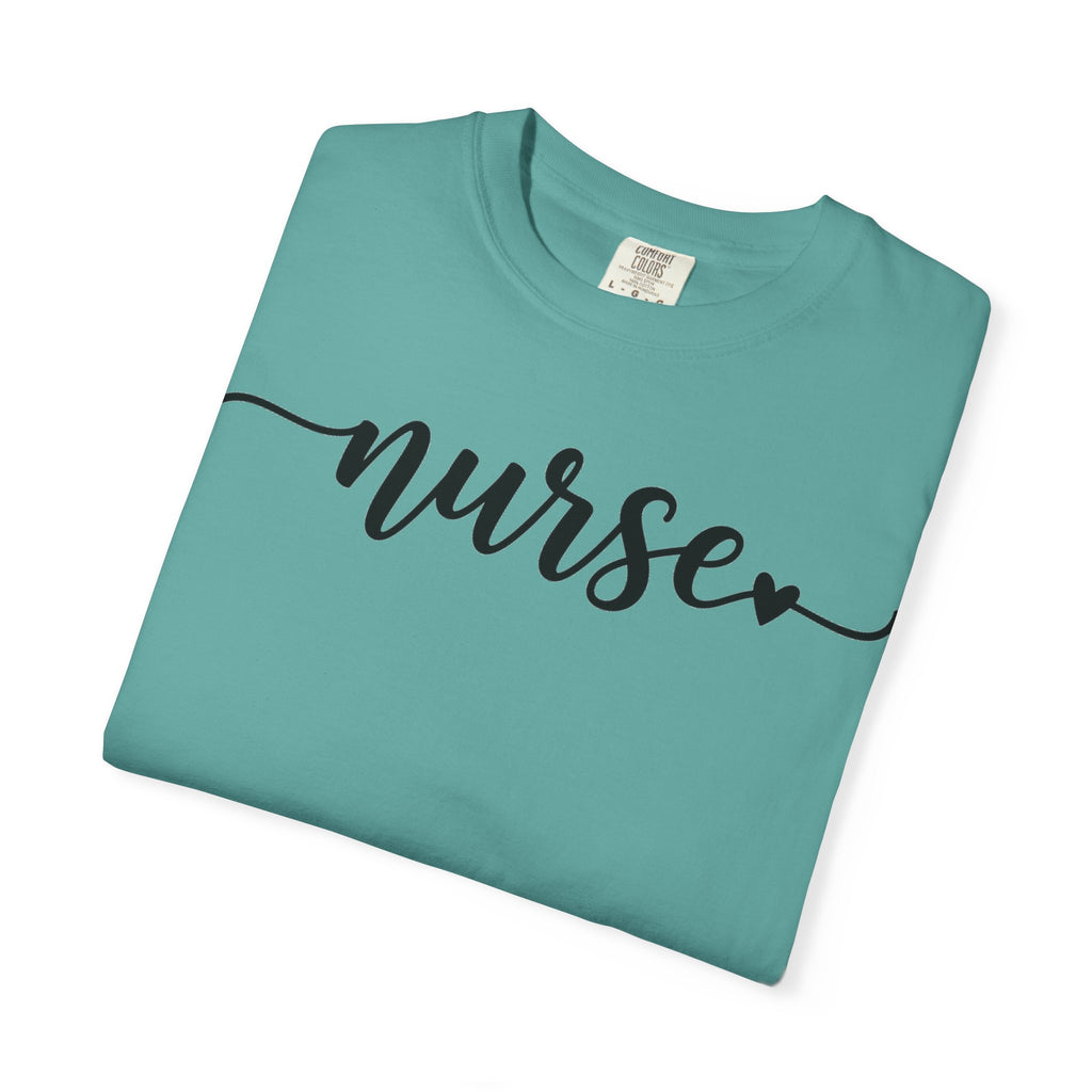 Nurse Script Shirt, Flourish Hand Lettered Nurse Tee, Minimal RN Shirt, Nurse Week Gift