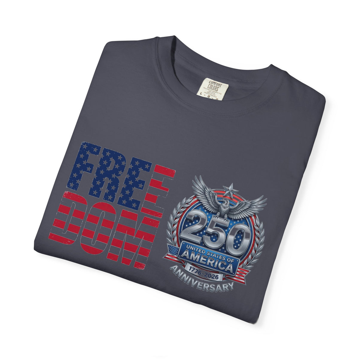 Freedom 250 Stacked Shirt, America Semiquincentennial Crest Tee, Patriotic 1776-2026 Shirt, July 4th Gift