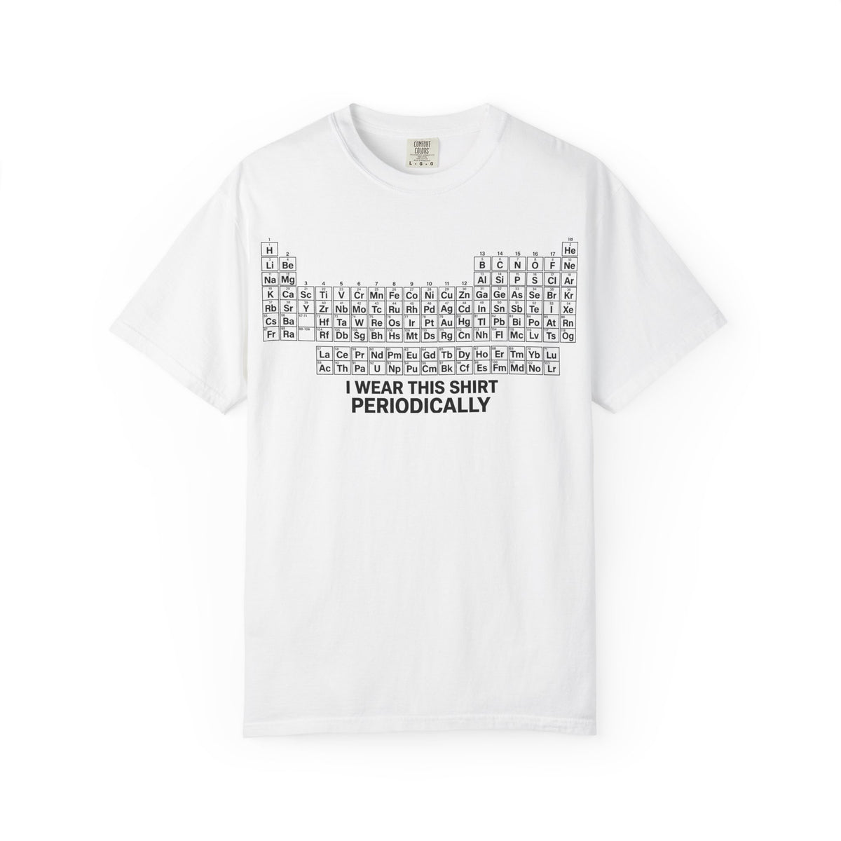 I Wear This Shirt Periodically Shirt, Funny Periodic Table Chemistry Tee, Science Teacher Shirt, Nerd Gift