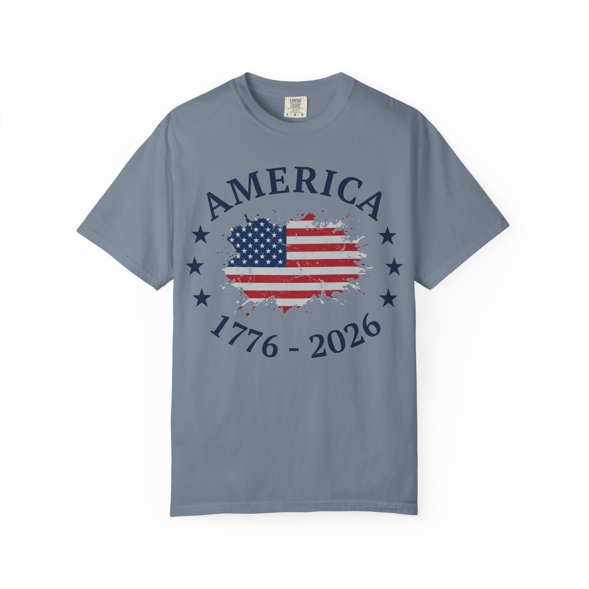 America 1776 2026 Shirt, Distressed Flag Oval Tee, Patriotic 250th Anniversary Shirt, Fourth Of July Gift