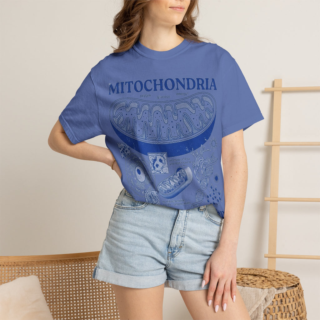 Mitochondria Powering Life Since Forever Shirt, Funny Biology Teacher Tee, Science Nerd Shirt, Student Gift