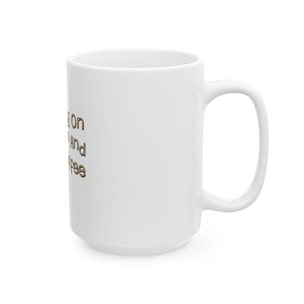 Running On Sarcasm And Iced Coffee Mug, Funny Sarcastic Gift for Coworker, Secret Santa Gift, Coffee Mug 11oz 15oz