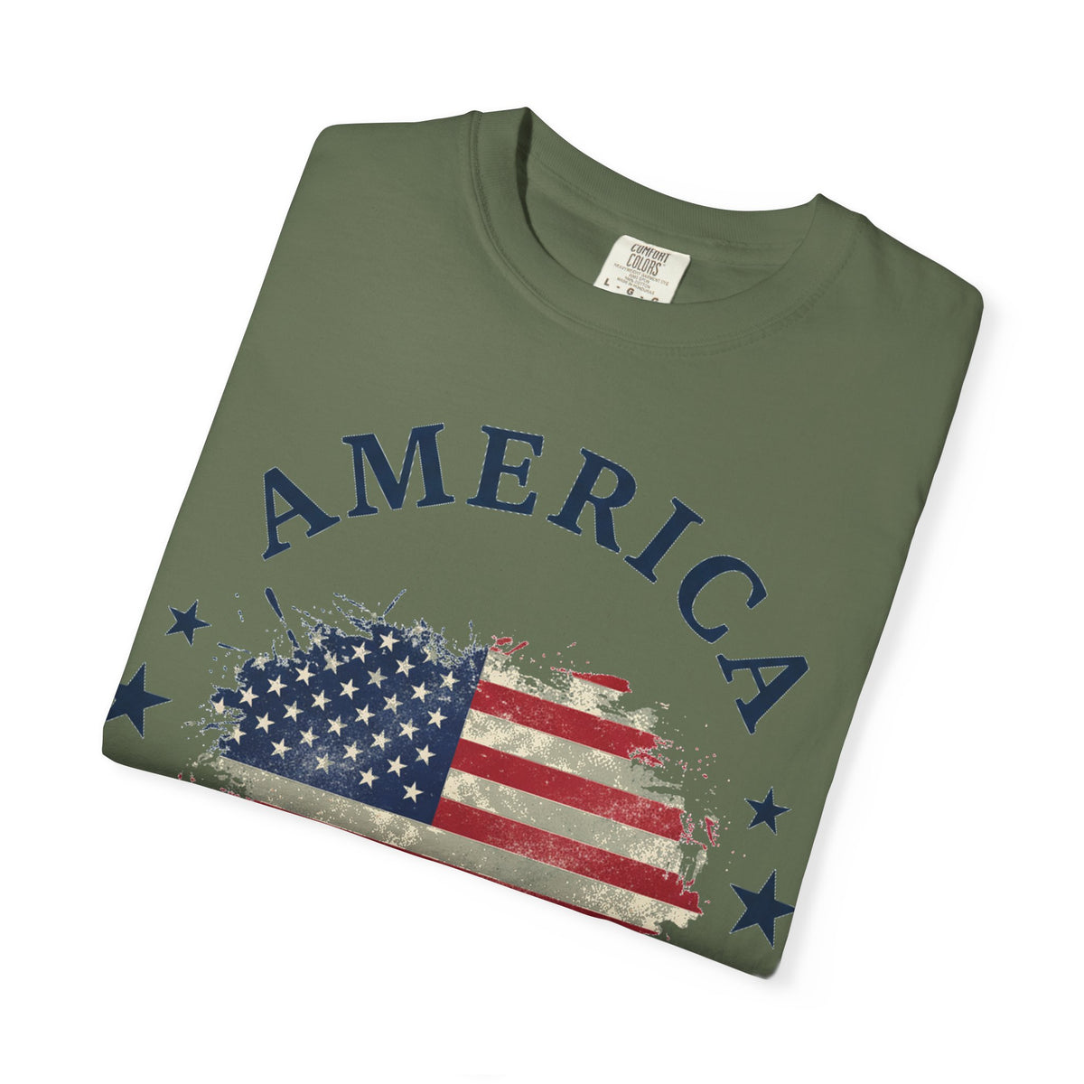 America 1776 2026 Arched Shirt, Vintage Flag Splash Tee, Patriotic Americana Shirt, Independence Day Gift