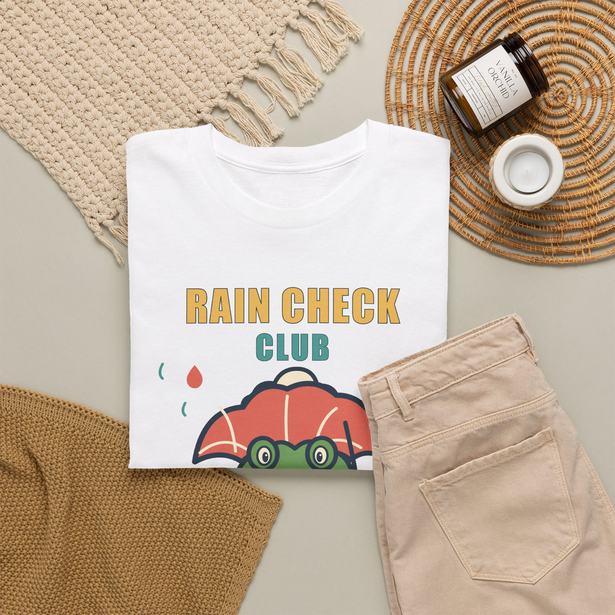 Rain Check Club Frog Tee — Meetings Held Whenever