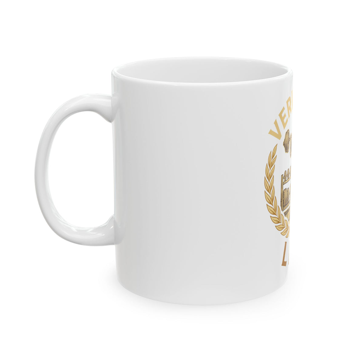 Verily I Do Lift Mug, Funny Gym Lover Gift for Him Her, Workout Christmas Gift, Coffee Mug 11oz 15oz