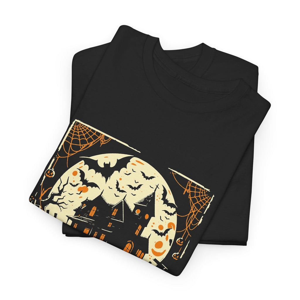 Candy First Halloween T-Shirt | Haunted House Pumpkin Graphic Tee