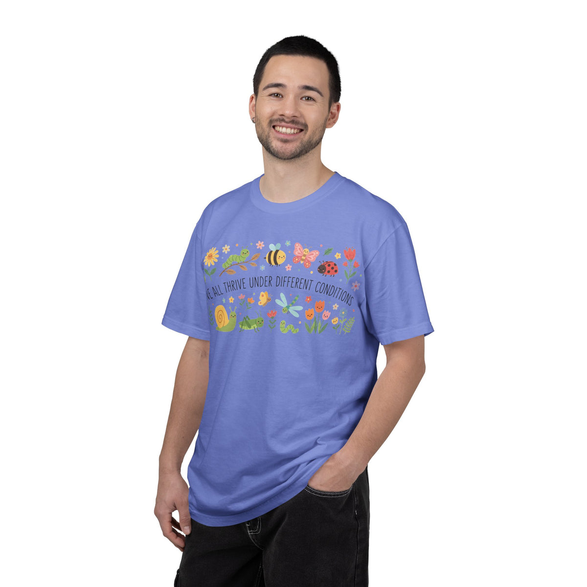 We All Thrive Under Different Conditions Shirt, Neurodiversity Garden Tee, Inclusion Teacher Shirt, SPED Gift