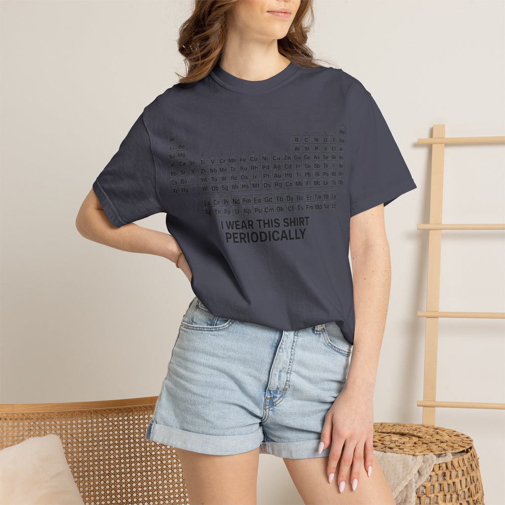 I Wear This Shirt Periodically Shirt, Funny Periodic Table Chemistry Tee, Science Teacher Shirt, Nerd Gift
