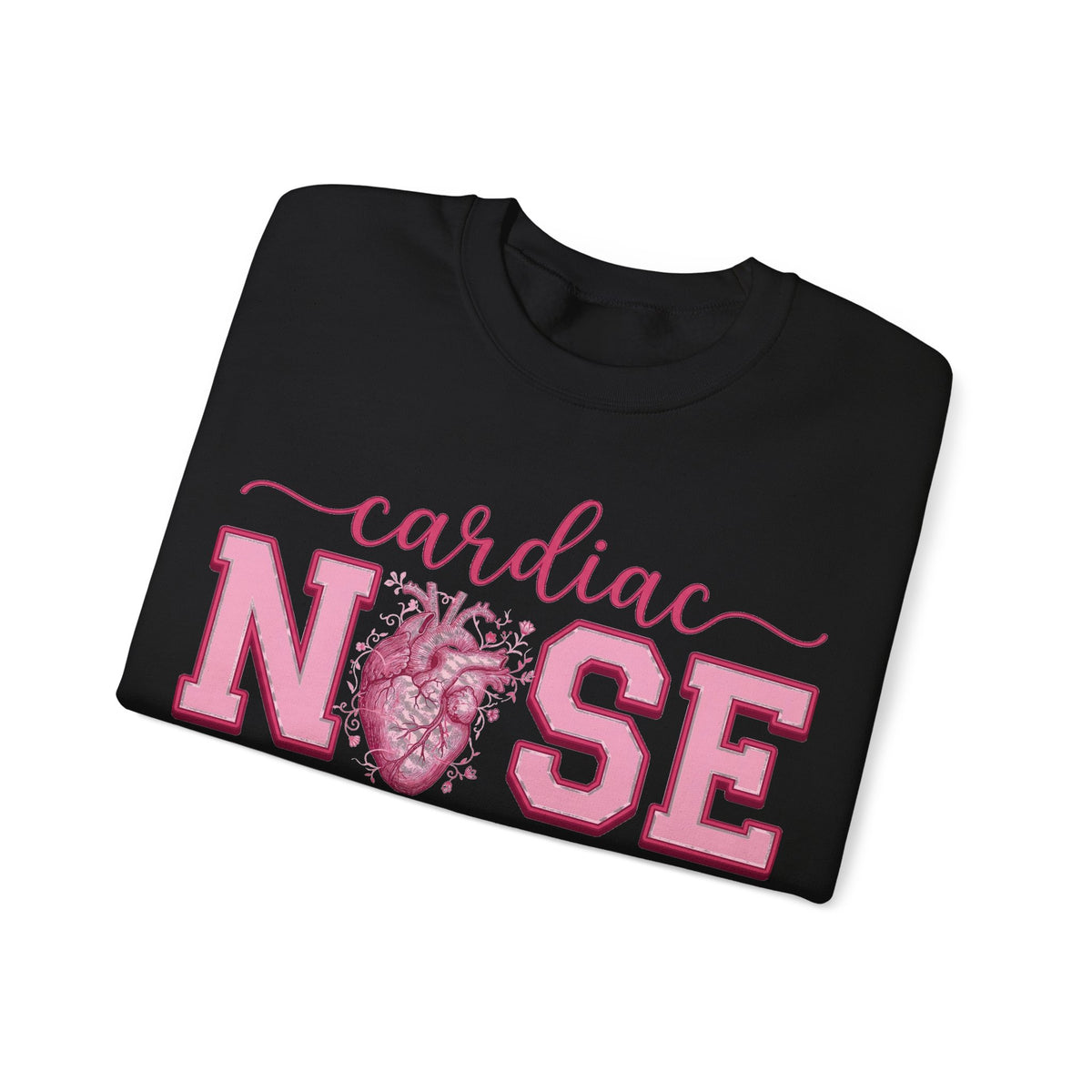 Cardiac Nurse Sweatshirt, Anatomical Heart Nurse Sweatshirt, Pink Varsity Cardiology Nurse Gift, ICU Cardiac RN Sweatshirt, Telemetry Nurse