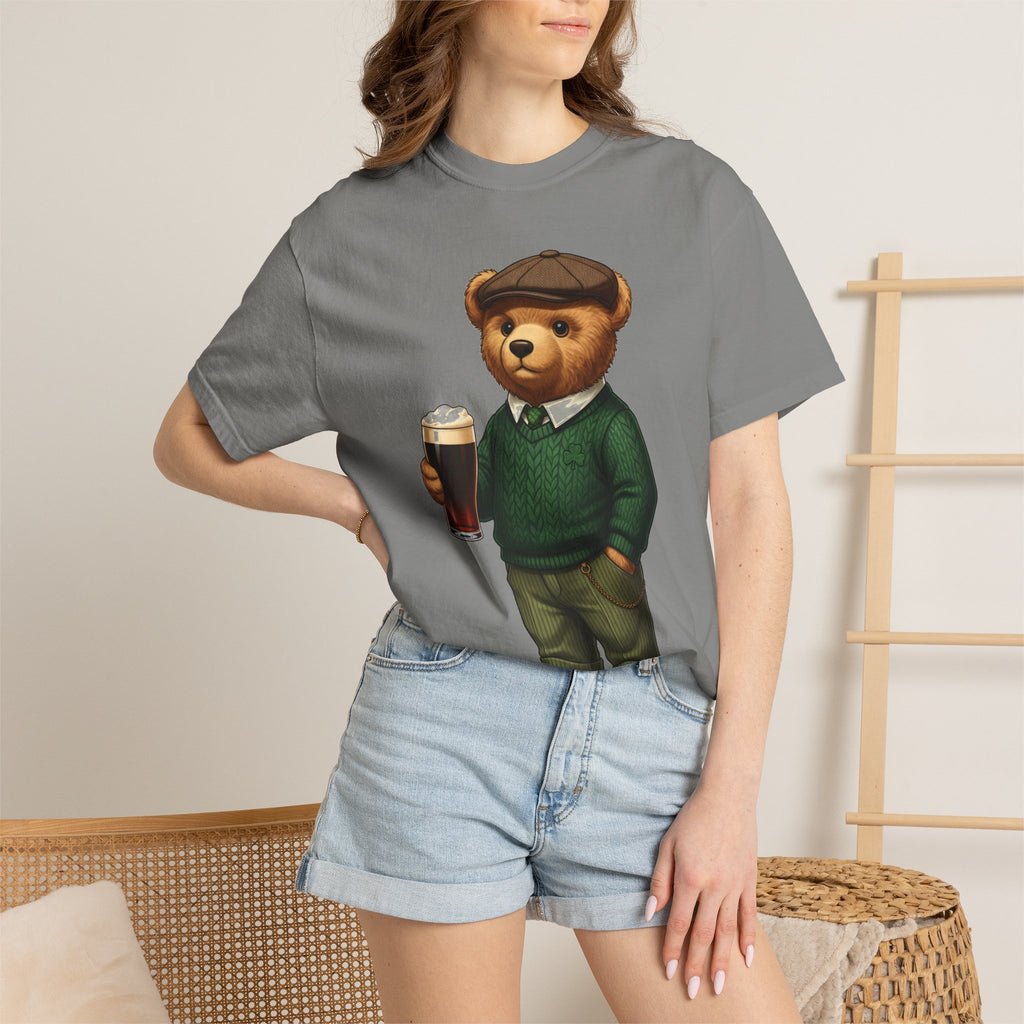 Irish Teddy Bear Pint Shirt, Shamrock Sweater Bear Tee, St Patricks Day Pub Shirt, Irish Gift