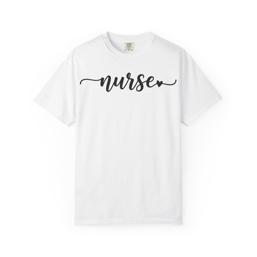 Nurse Script Shirt, Flourish Hand Lettered Nurse Tee, Minimal RN Shirt, Nurse Week Gift