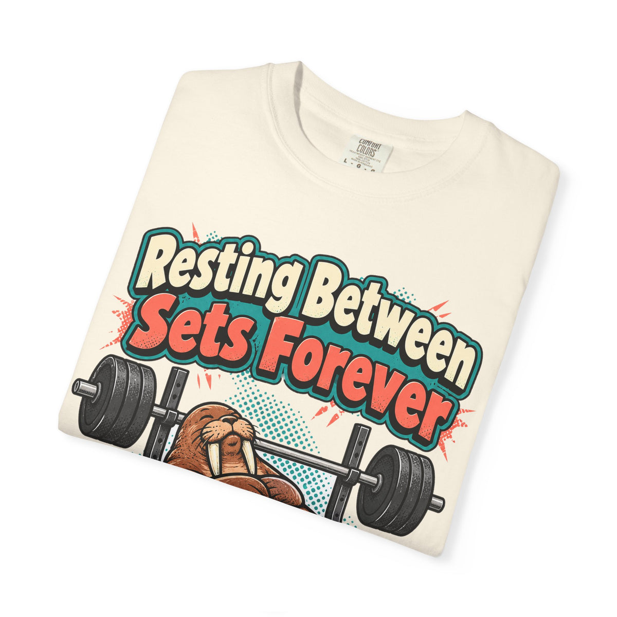 funny gym shirt Resting Between Sets Forever Shirt, Funny Lifting Graphic Shirt, Comfort Colors