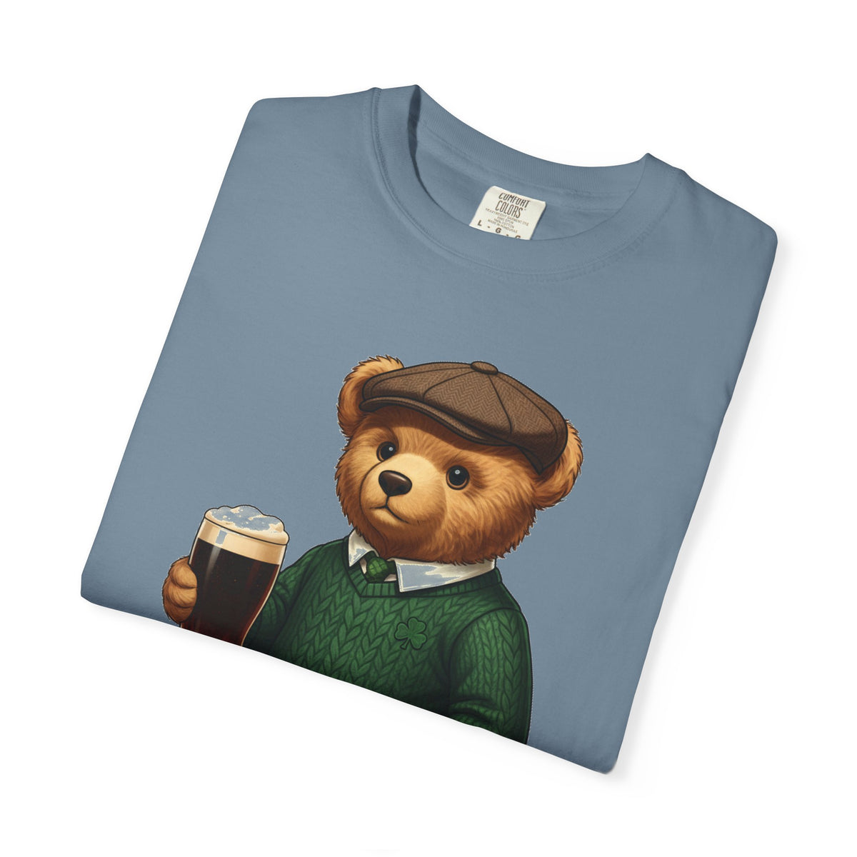 Irish Teddy Bear Pint Shirt, Shamrock Sweater Bear Tee, St Patricks Day Pub Shirt, Irish Gift