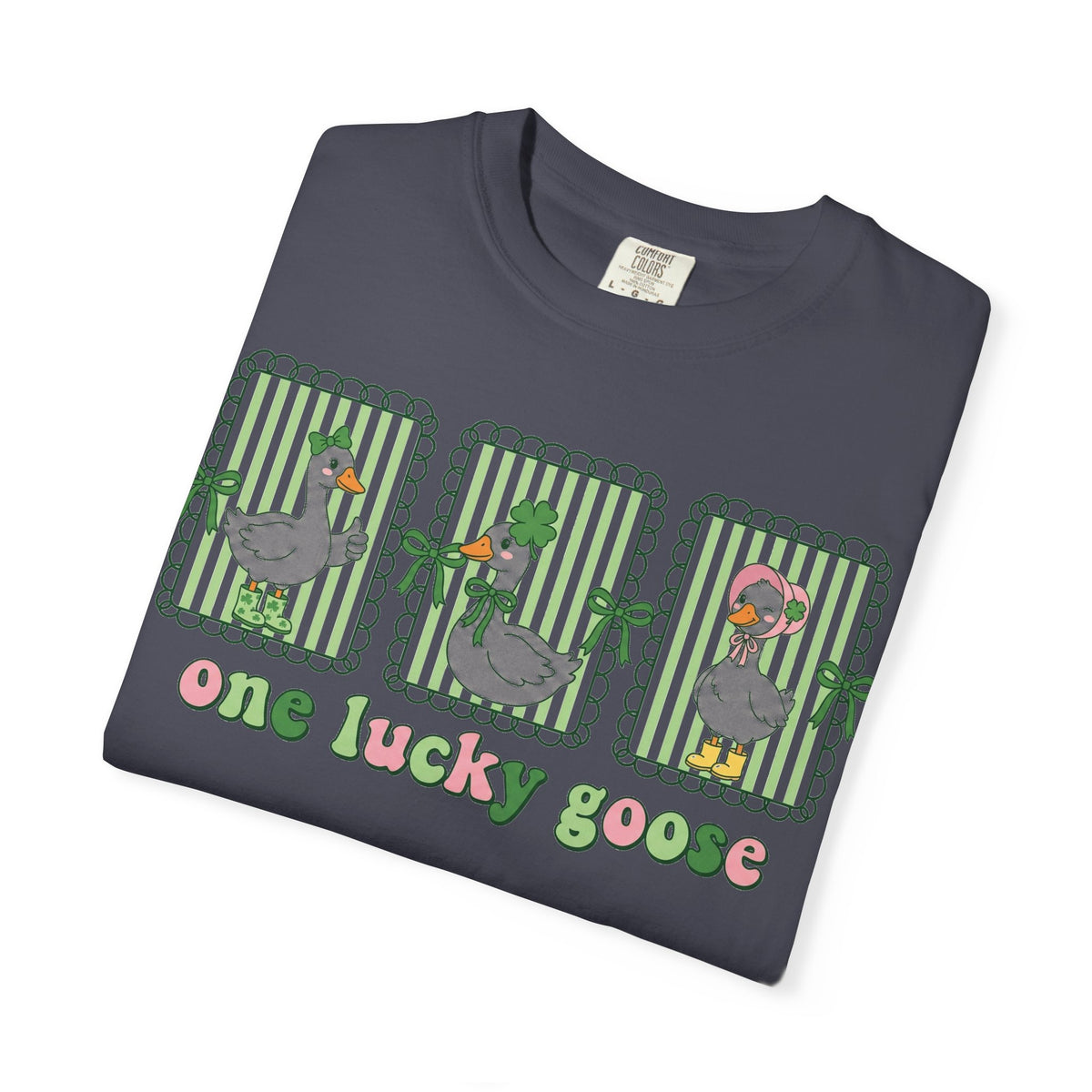 One Lucky Goose Shirt, St Patricks Day Goose Trio Tee, Funny Irish Shirt, Shamrock Gift
