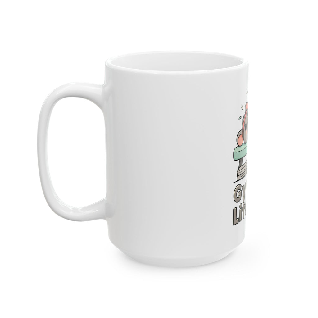 Gym Rat Literally Mug, Funny Gym Lover Gift for Him Her, Workout Christmas Gift, Coffee Mug 11oz 15oz
