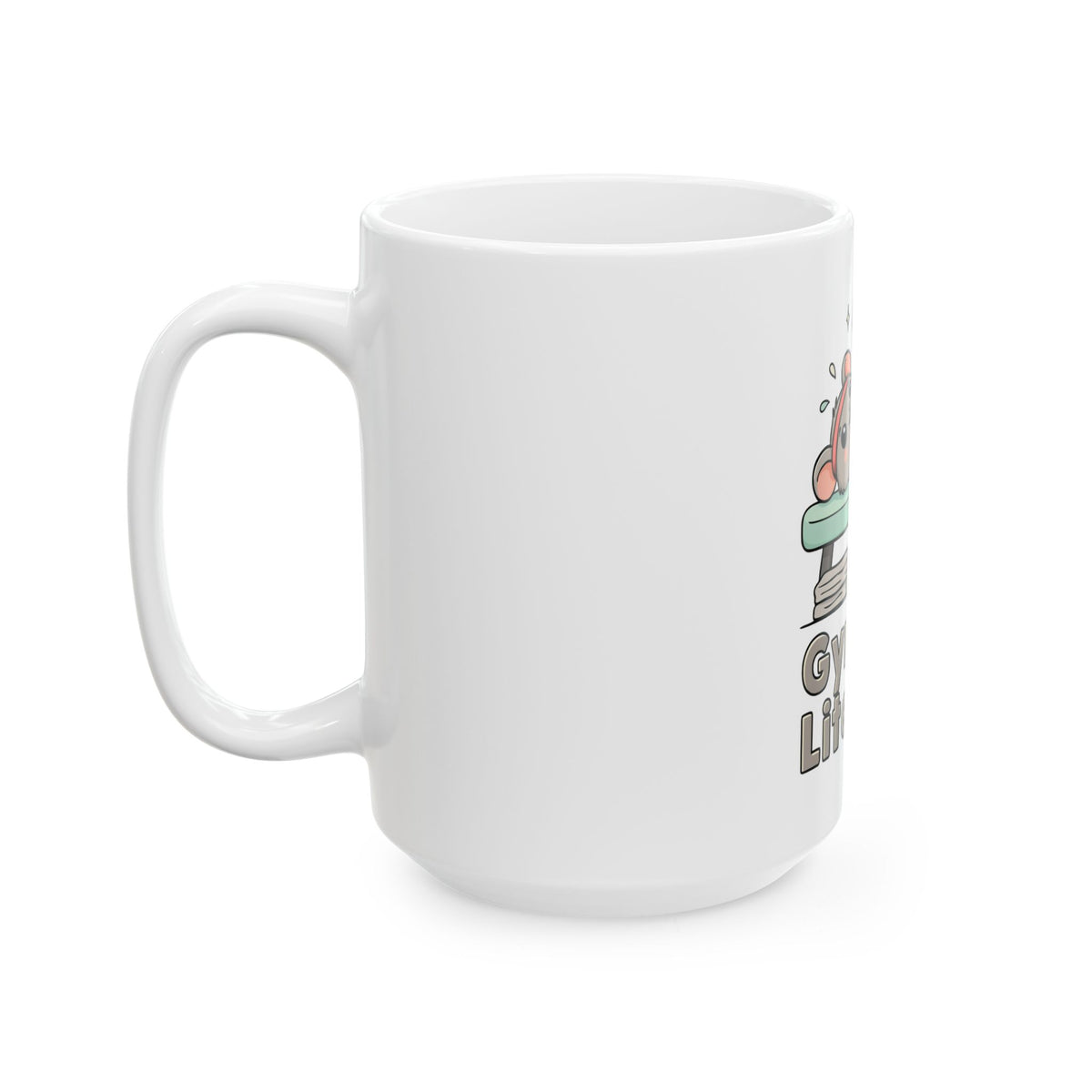 Gym Rat Literally Mug, Funny Gym Lover Gift for Him Her, Workout Christmas Gift, Coffee Mug 11oz 15oz