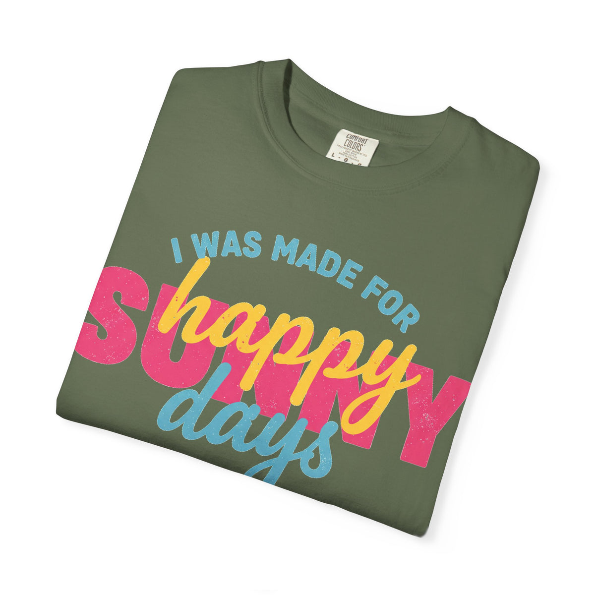 I Was Made For Happy Sunny Days Pastel Shirt, Soft Retro Summer Tee, Beach Vacation Shirt, Summer Gift