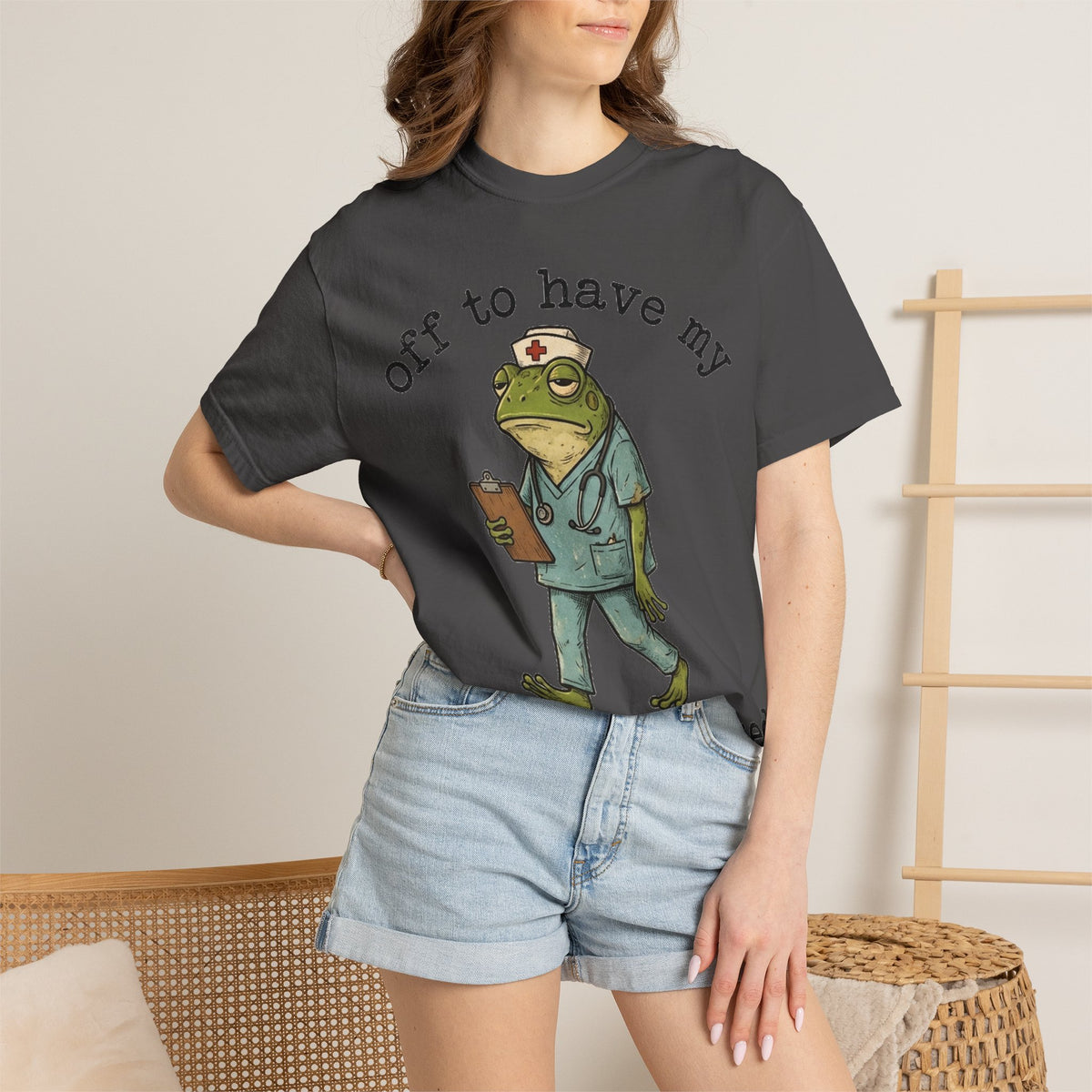 Off To Have My Flabbers Gasted Shirt, Funny Nurse Frog Tee, Sarcastic Scrubs Shirt, RN Gift